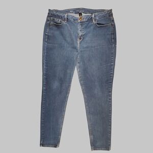 Lane Bryant 20R Jeans Women's Plus Size 20 Regular Blue Stretch Denim